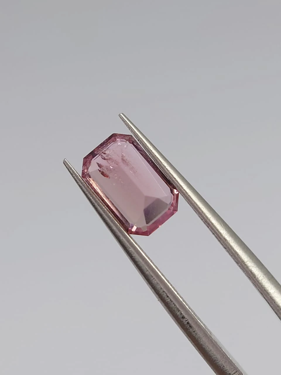 1.3ct Natural Pink Tourmaline Emerald Cut Loose Gemstone from Afghanistan — view 6